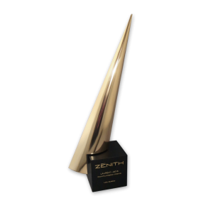 Trophée sculpture de bronze Prix Zénith