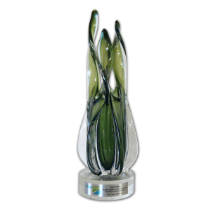 Trophée de verre soufflé BATONI