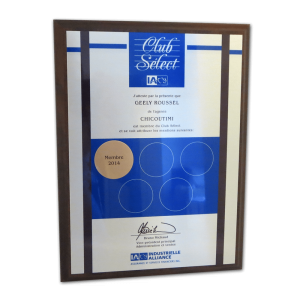 Plaque Club Sélect IA