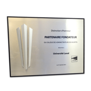 Plaque d'honneur CAS 3D
