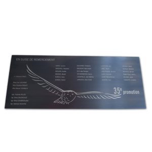 Plaque de granit gravé Faune