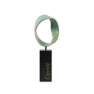 Sculpture de bronze Mobio Movimento