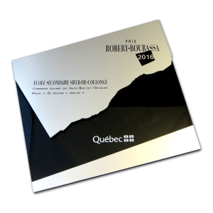 Plaque d'acrylique Prix Robert-Bourassa