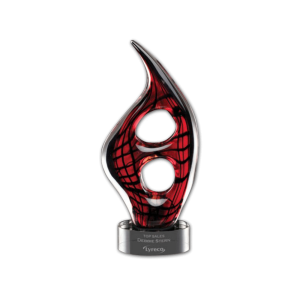 Trophée de verre soufflé ZEBRA