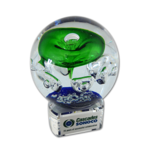 Trophée de verre soufflé Cascades
