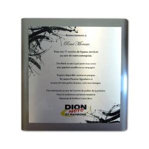 Plaque reconnaissance Dion Moto