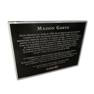 Plaque d'inox coulé Garth