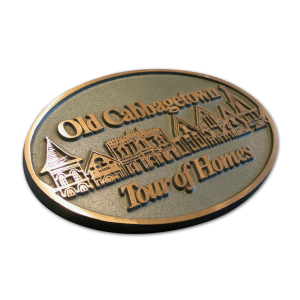 Plaque de bronze coulé Old Cabbagetown