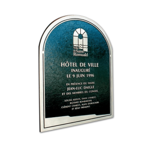 Plaque d'aluminium coulé Saint-Raymond