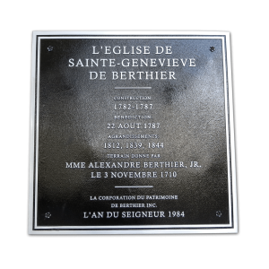 Plaque d'aluminium coulé Berthier