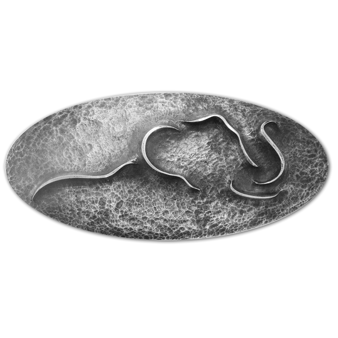 Pince à Cravate Canard Colvert - Étain Fait Main Français - Cadeau Noces étain élégant