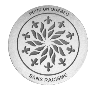 Médaille en aluminium gravé  | Pour un Québec sans Racisme