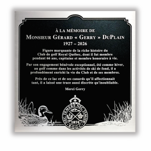 Plaque en aluminium coulé | A la Mémoire de.....